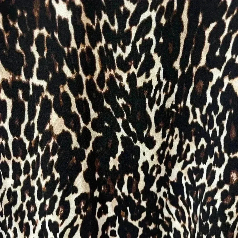 Bold Elements leopard print ruffle sleeves M - Picture 5 of 6